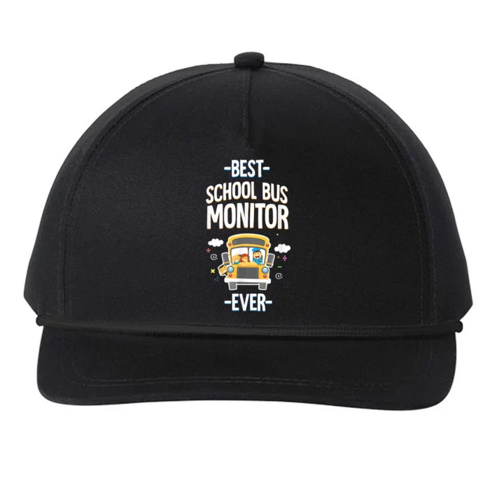 Best School Bus Monitor Ever Snapback Five-Panel Rope Hat