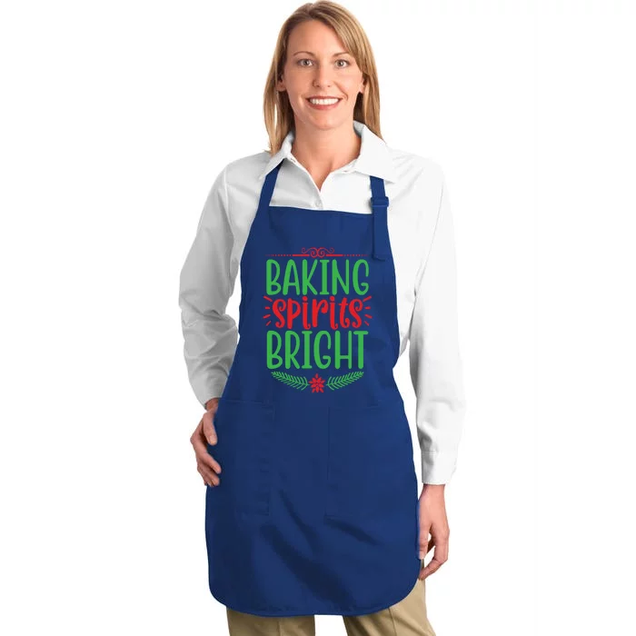 Baking Spirits Bright Gift Full-Length Apron With Pocket