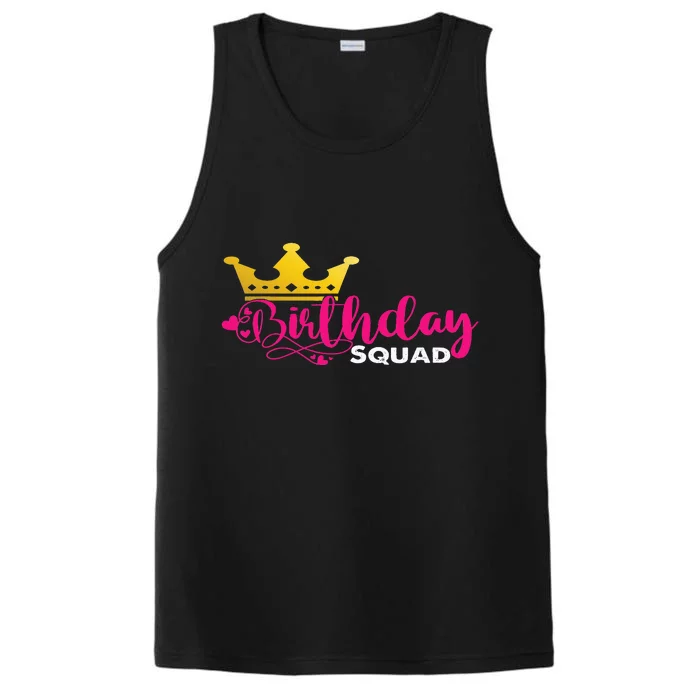 Birthday Squad Birthday Party Funny Gift Performance Tank