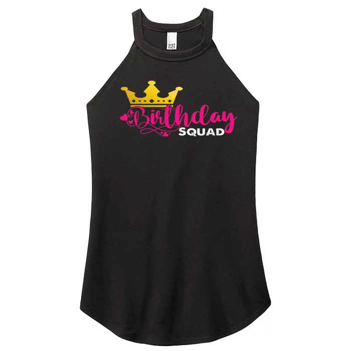 Birthday Squad Birthday Party Funny Gift Women’s Perfect Tri Rocker Tank