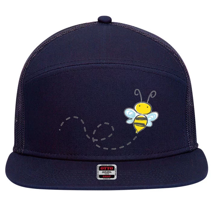 Beekeeper Shirts, Beekeeping Honeycomb Love For Bees 7 Panel Mesh Trucker Snapback Hat