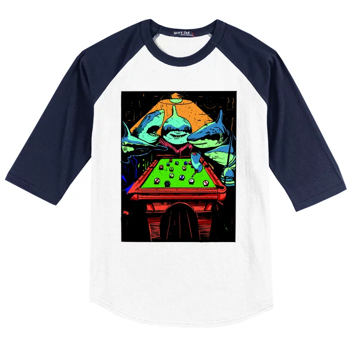 Billard Sharks Baseball Sleeve Shirt