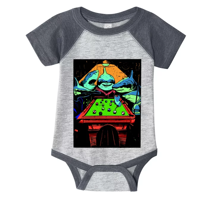 Billard Sharks Infant Baby Jersey Bodysuit