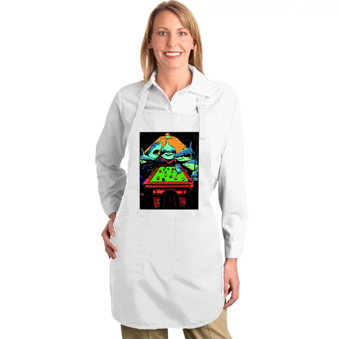 Billard Sharks Full-Length Apron With Pocket