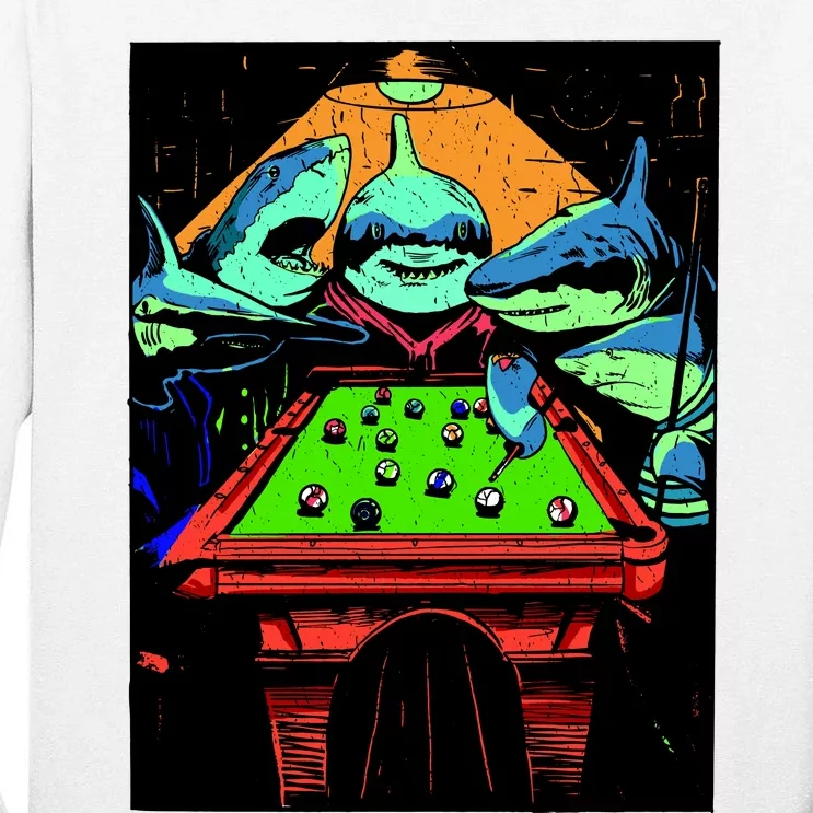 Billard Sharks Tall Long Sleeve T-Shirt