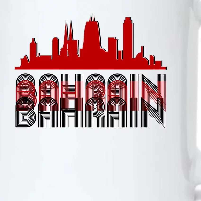 Bahrain Skyline Black Color Changing Mug