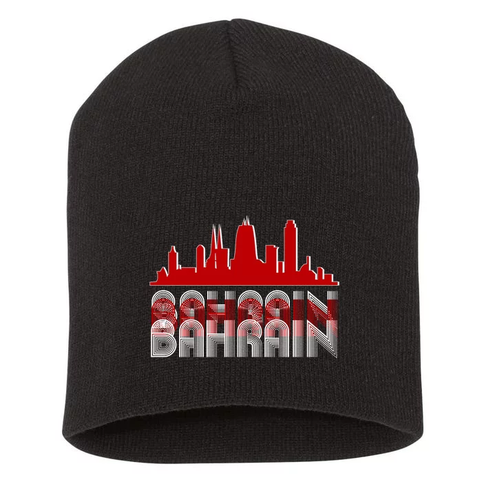 Bahrain Skyline Short Acrylic Beanie