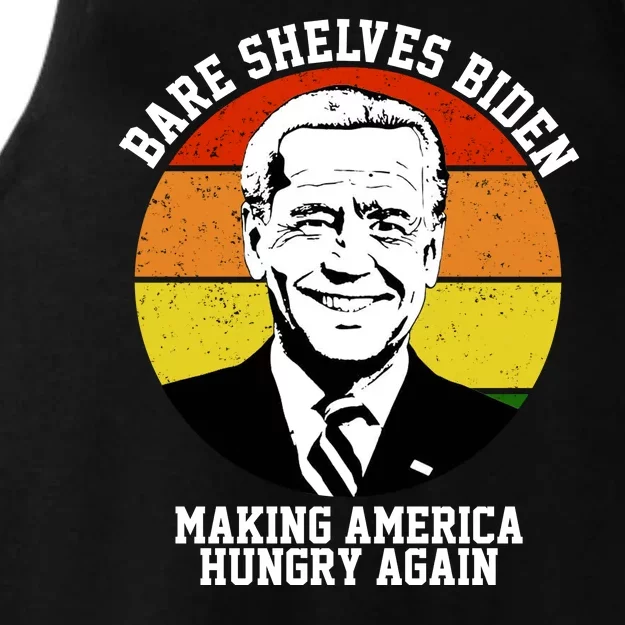 Bare Shelves Biden Making America Hungry Again Ladies Tri-Blend Wicking Tank