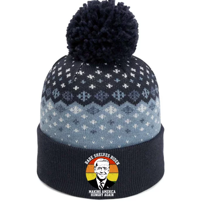 Bare Shelves Biden Making America Hungry Again The Baniff Cuffed Pom Beanie