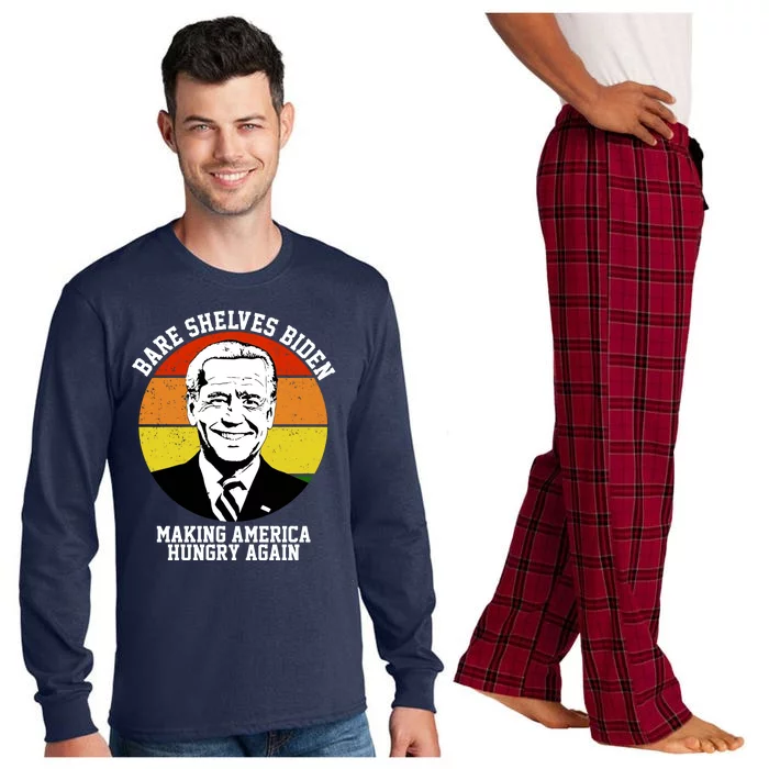 Bare Shelves Biden Making America Hungry Again Long Sleeve Pajama Set