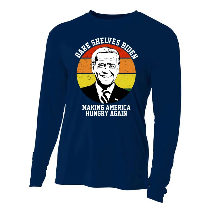 Bare Shelves Biden Making America Hungry Again Cooling Performance Long Sleeve Crew