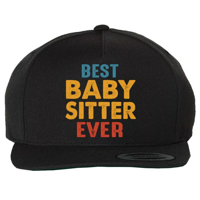 Best Sitter Care Worker Sitter Teacher Mother Gift Wool Snapback Cap