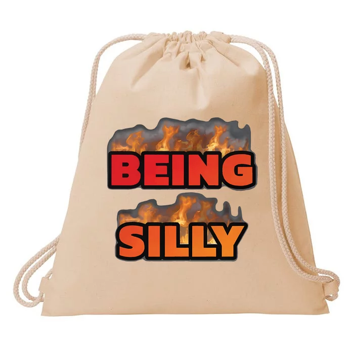 Being Silly Cringey Drawstring Bag