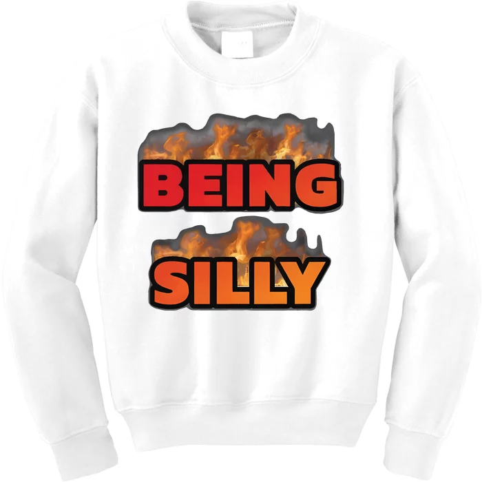 Being Silly Cringey Kids Sweatshirt