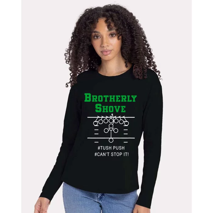 Brotherly Shove Classic Womens Cotton Relaxed Long Sleeve T-Shirt