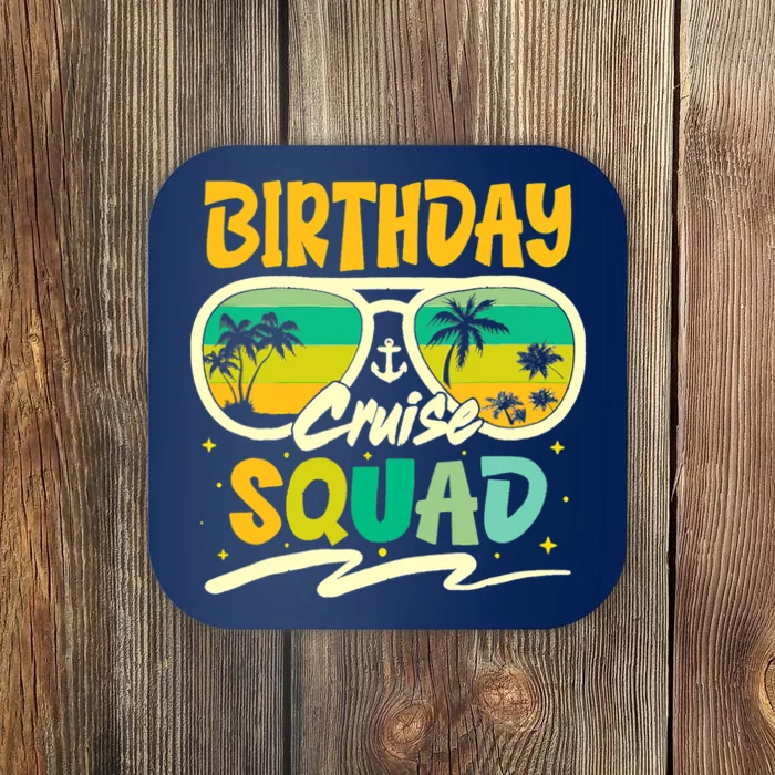 Birthday Summer Cruise Squad Party Vintage Lovers Holiday Coaster