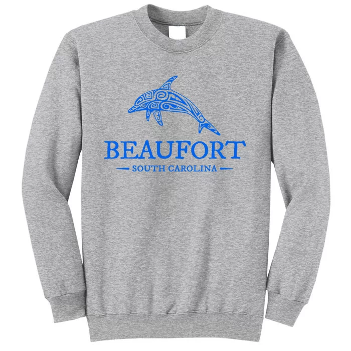 Beaufort South Carolina Dolphin Tall Sweatshirt