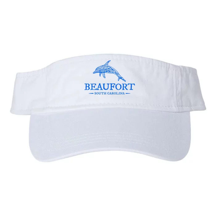 Beaufort South Carolina Dolphin Valucap Bio-Washed Visor