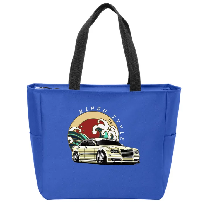 Bippu Style Car Japanese Car Culture Zip Tote Bag