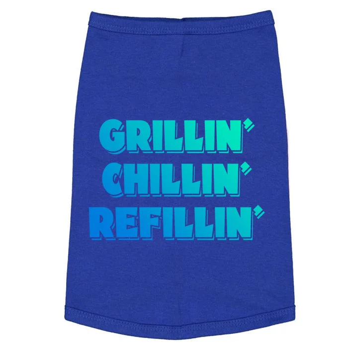 Bbq Smoker Chillin Grillin Refillin Grill Things Barbecue Cute Gift Doggie Tank