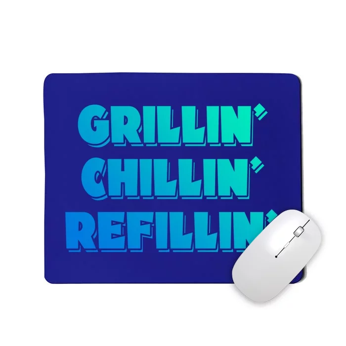 Bbq Smoker Chillin Grillin Refillin Grill Things Barbecue Cute Gift Mousepad