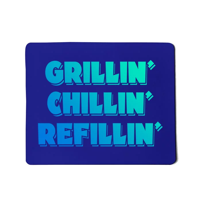 Bbq Smoker Chillin Grillin Refillin Grill Things Barbecue Cute Gift Mousepad