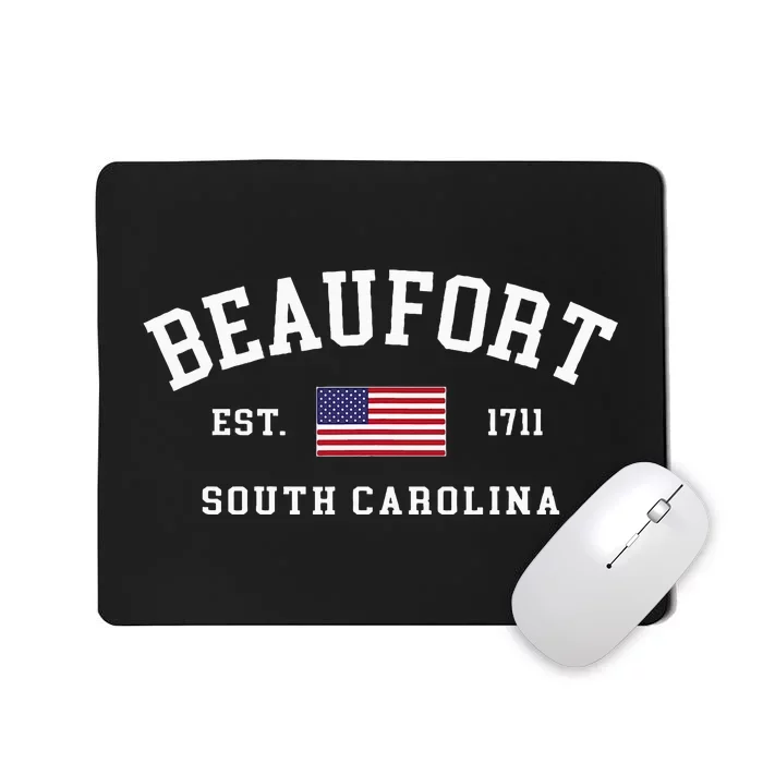 Beaufort South Carolina Us Flag Mousepad