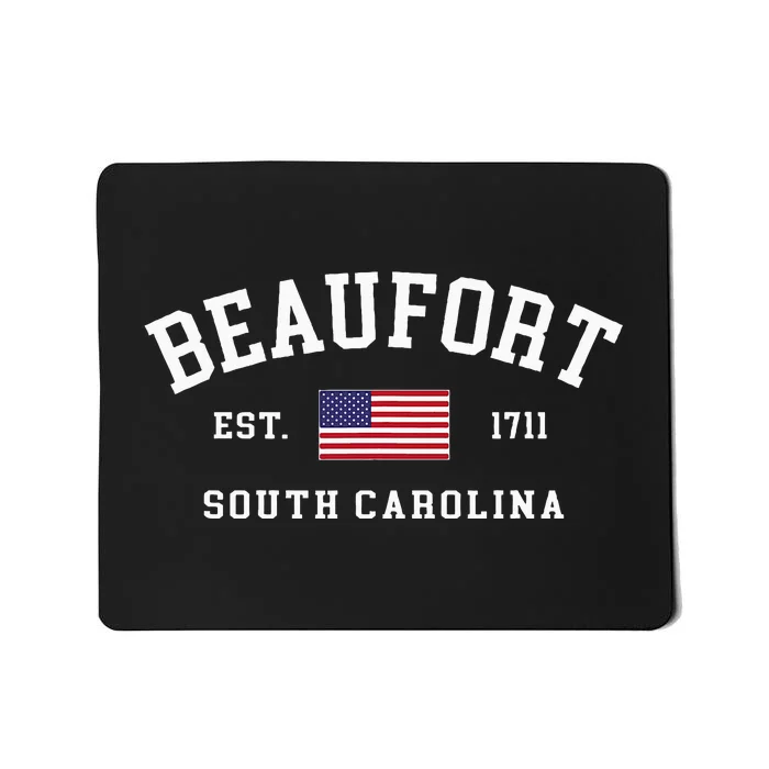 Beaufort South Carolina Us Flag Mousepad