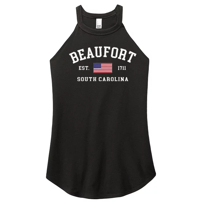 Beaufort South Carolina Us Flag Women’s Perfect Tri Rocker Tank