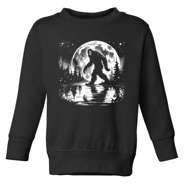 Bigfoot Sasquatch Cool Bigfoot Toddler Sweatshirt