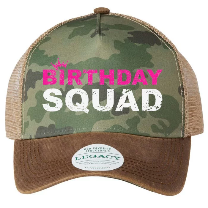 Birthday Squad Cool Funny Bday Team Women Legacy Tie Dye Trucker Hat