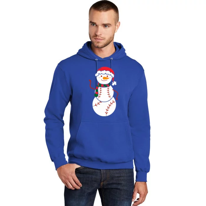 Baseball Snow Christmas Baseball Player Xmas Party Meaningful Gift Tall Hoodie