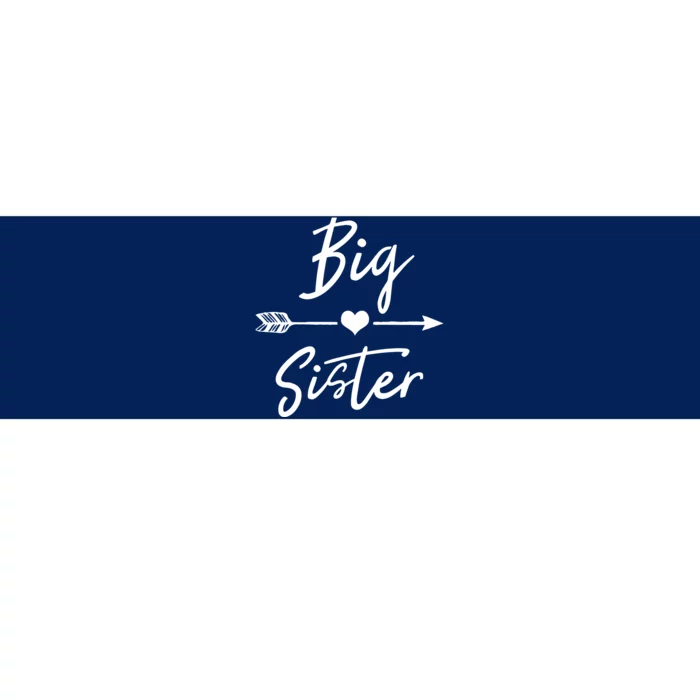 Big Sister Cute Girls Heart Arrow Love Bumper Sticker