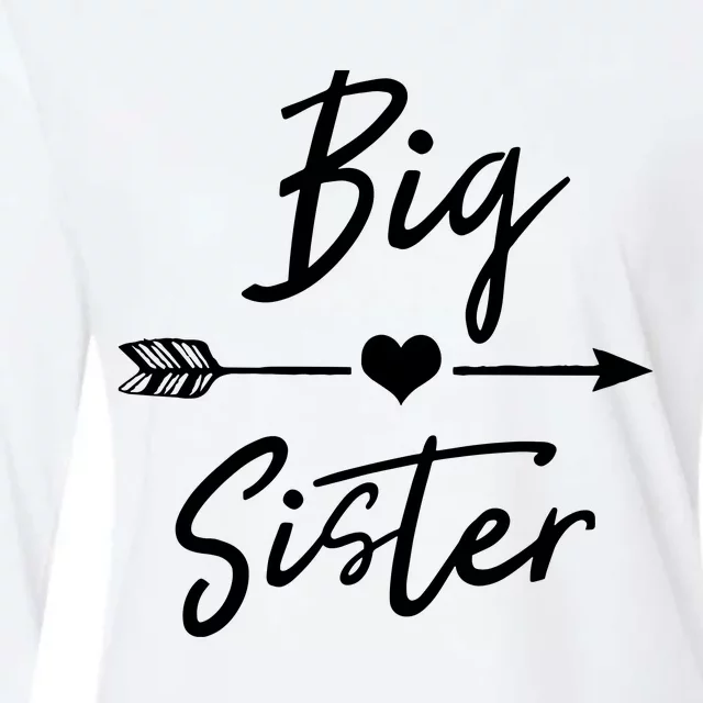 Big Sister Cute Girls Heart Arrow Love Womens Cotton Relaxed Long Sleeve T-Shirt