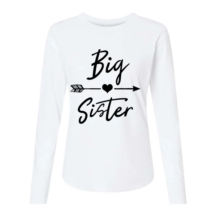 Big Sister Cute Girls Heart Arrow Love Womens Cotton Relaxed Long Sleeve T-Shirt