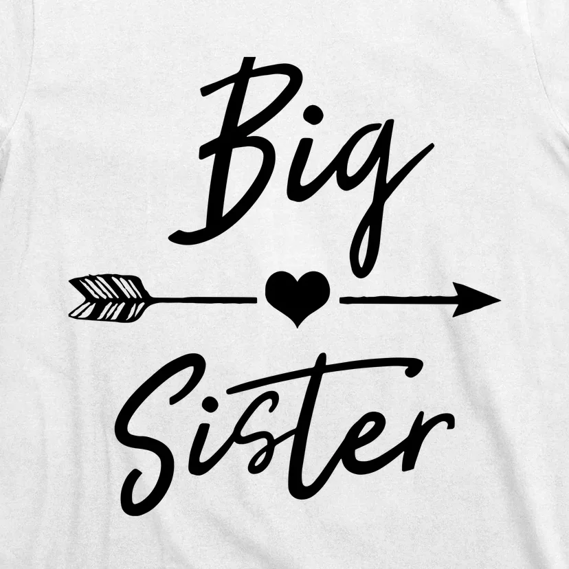 Big Sister Cute Girls Heart Arrow Love T-Shirt