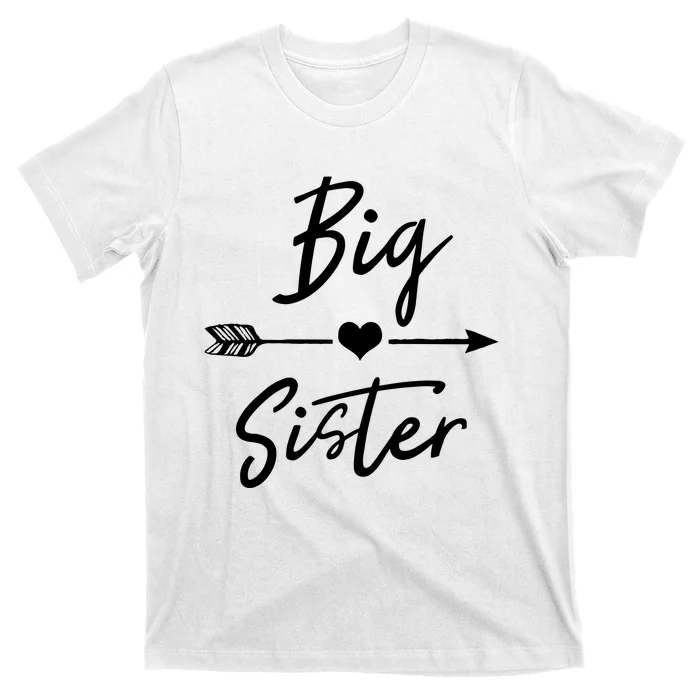 Big Sister Cute Girls Heart Arrow Love T-Shirt