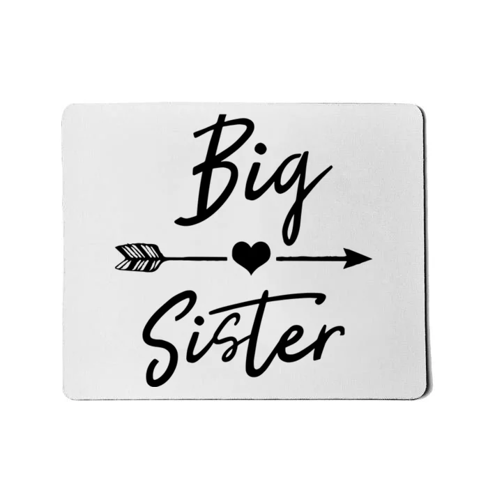 Big Sister Cute Girls Heart Arrow Love Mousepad