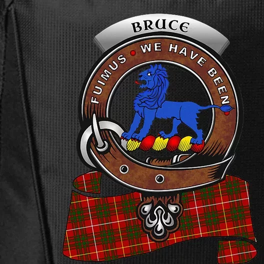 Bruce Scottish Clan Badge & Tartan City Backpack