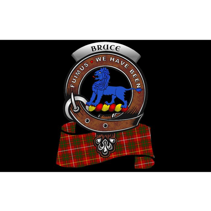 Bruce Scottish Clan Badge & Tartan Bumper Sticker