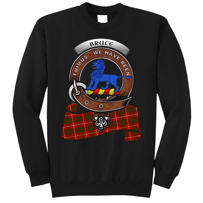 Bruce Scottish Clan Badge & Tartan Tall Sweatshirt