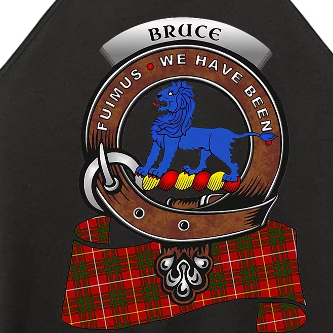 Bruce Scottish Clan Badge & Tartan Women’s Perfect Tri Rocker Tank