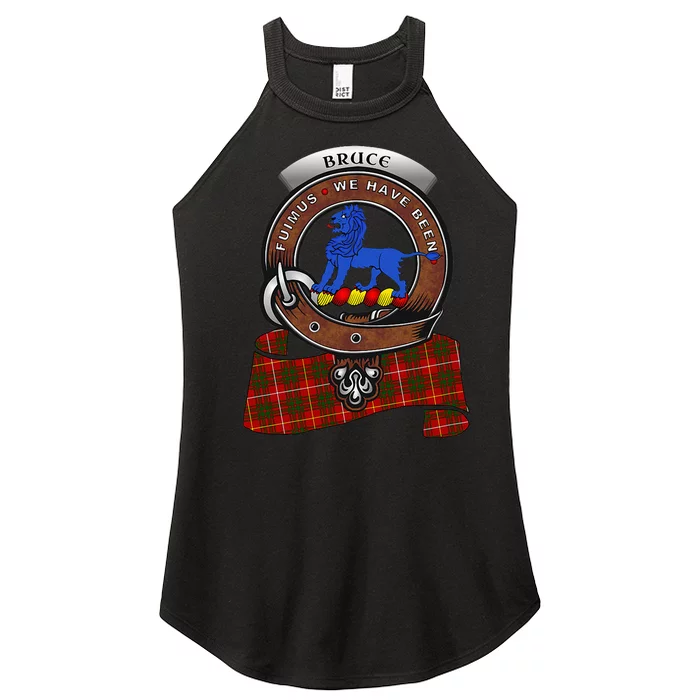 Bruce Scottish Clan Badge & Tartan Women’s Perfect Tri Rocker Tank