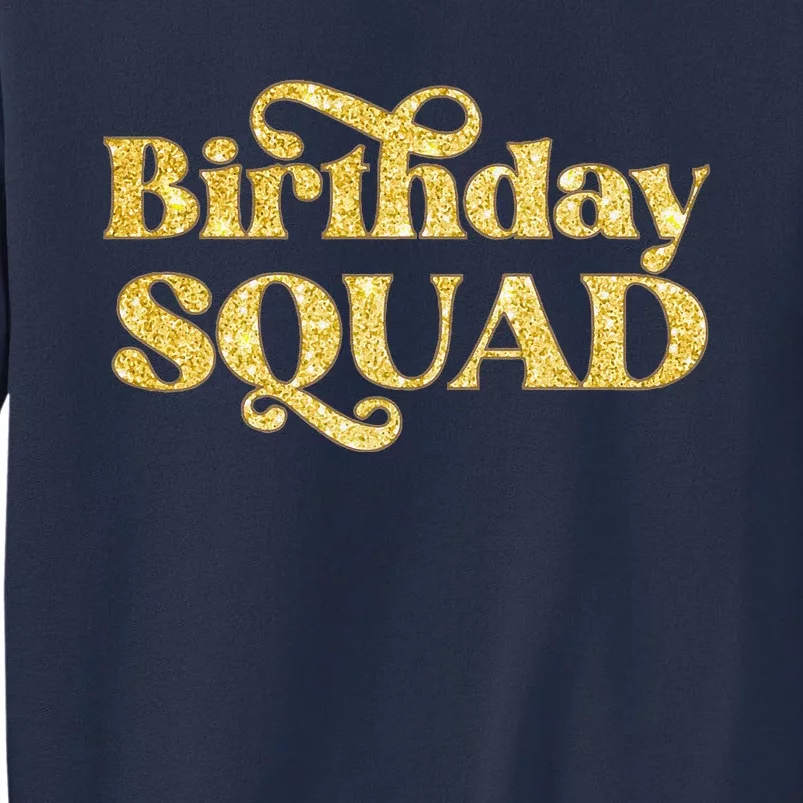 Birthday Squad Crew Gold Party Sweatshirt