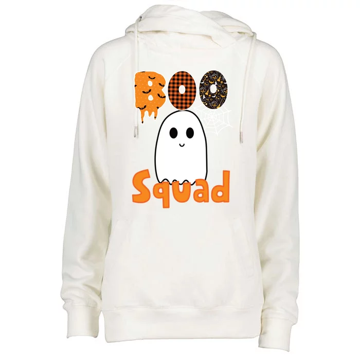 Boo Squad Cute Halloween Cool Gift Womens Funnel Neck Pullover Hood