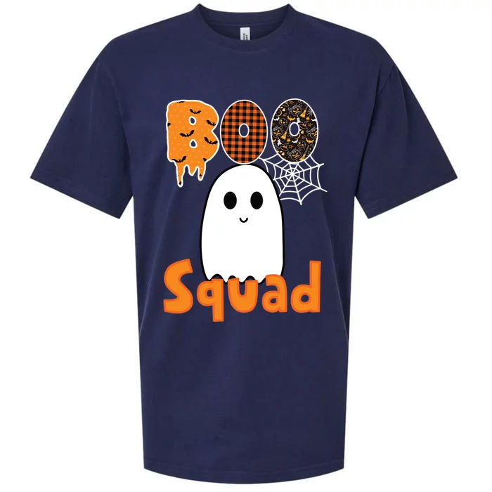 Boo Squad Cute Halloween Cool Gift Sueded Cloud Jersey T-Shirt