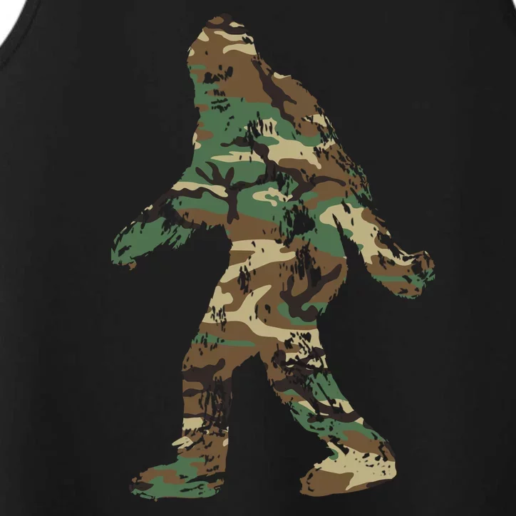 Bigfoot Silhouette Camouflaged Performance Tank