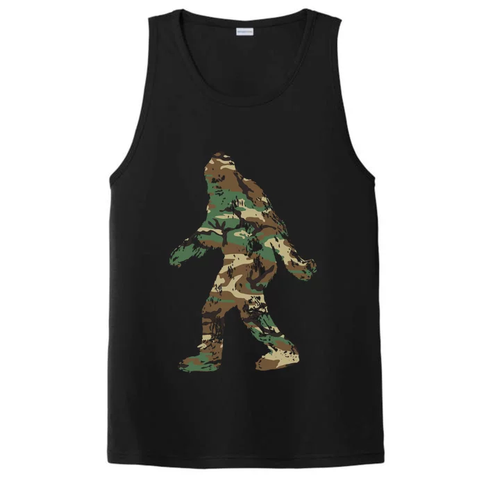 Bigfoot Silhouette Camouflaged Performance Tank