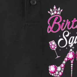 Birthday Squad Crown Elegant Design Diva Squad Women Dry Zone Grid Performance Polo