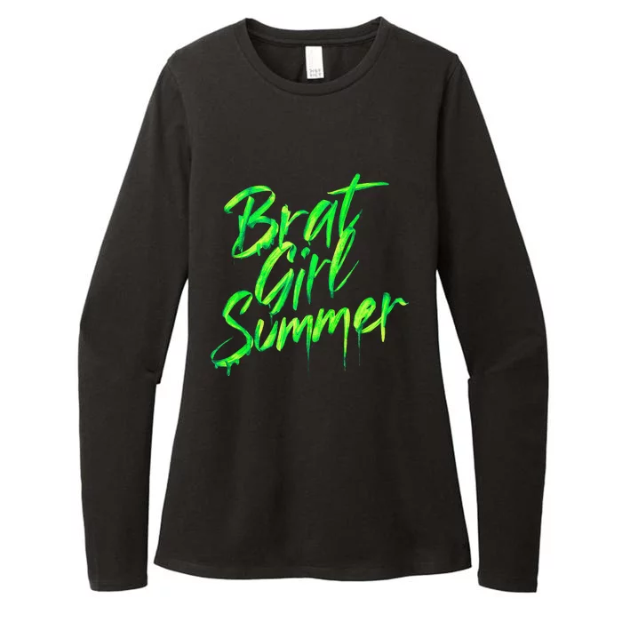 Brat Summer Cute Retro Summer Womens CVC Long Sleeve Shirt